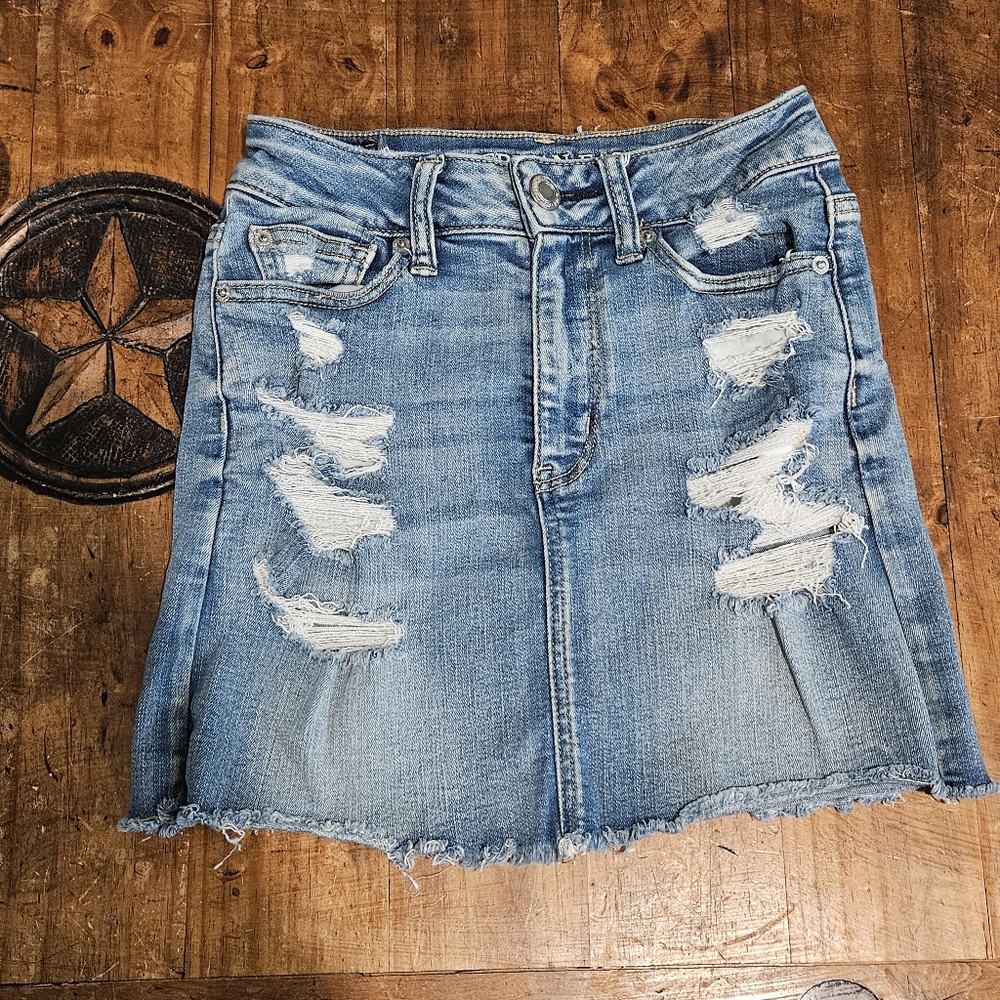 American Eagle Outfitters Ne(x)t Level Stretch Denim Mini Skirt Size 0